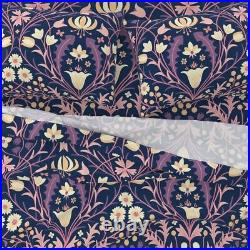 Art Nouveau Damask Scale Pink White 100% Cotton Sateen Sheet Set by Spoonflower