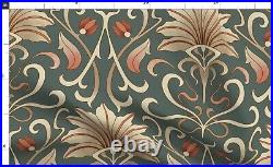 Art Nouveau Dark Earth Deco Green 100% Cotton Sateen Sheet Set by Spoonflower