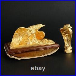 Art Nouveau French Gilt Bronze Desk Set by Albert Marionnet, Eagles