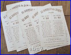 Art Nouveau French Victorian Trade Card 1890 SET OF TEN Hair Style-Bonheur Dames