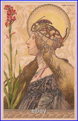 Art Nouveau Hungarian Artist Arpad Basch Grand Dame Series 1900 Set Of Six