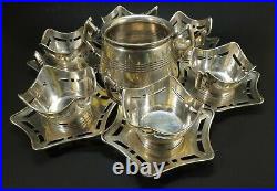 Art Nouveau-Jugendstil Wien Vienna Secession-Eduard Friedman Coffe set-800Ag