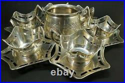 Art Nouveau-Jugendstil Wien Vienna Secession-Eduard Friedman Coffe set-800Ag