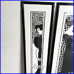 Art Nouveau Koloman Moser Framed Prints Set of 3