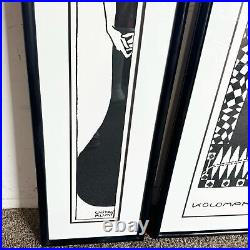 Art Nouveau Koloman Moser Framed Prints Set of 3