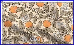 Art Nouveau Oranges Neutral Summer 100% Cotton Sateen Sheet Set by Spoonflower