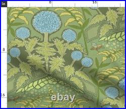 Art Nouveau Ornate Victorian Flower 100% Cotton Sateen Sheet Set by Spoonflower