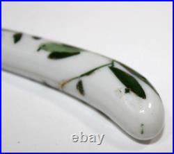 Art Nouveau Porcelain Brass Blade Fruit Knives Antique Austria 6.5 Set of 6