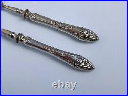 Art Nouveau Russian Silver 84 Antique Russian Silver Desset Service Set