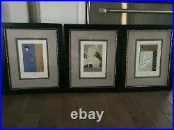 Art Nouveau Set Of Three Prints Framed