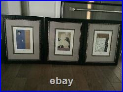 Art Nouveau Set Of Three Prints Framed