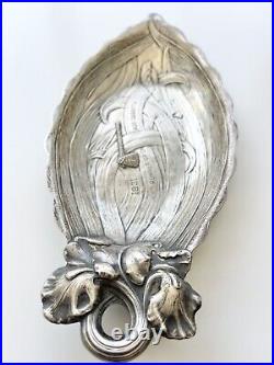 Art Nouveau Sterling Gorham Durgin Iris Candy Nut Dish Set Del Monte CA Trophy