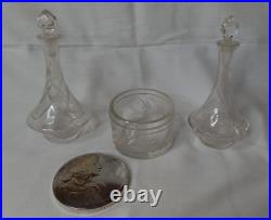 Art Nouveau WMF Electroplated Mirror and Dressing Set