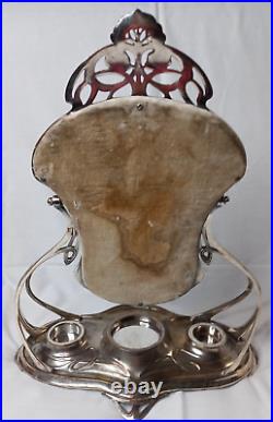 Art Nouveau WMF Electroplated Mirror and Dressing Set