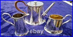 Art Nouveau c1895 Benetfink & Co, London. Fine Small S/P 3 piece Spinster Teaset