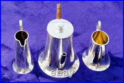 Art Nouveau c1895 Benetfink & Co, London. Fine Small S/P 3 piece Spinster Teaset