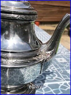 Art nouveau christofle gallia silver tea set coffe set