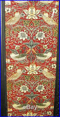 Arts & Crafts William Morris Strawberry Thief Red Fireplace Tiles Set