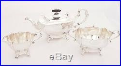 Asprey Antique Sterling Silver Tea Set Hallmarked 1909 Art Nouveau