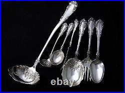 BERKSHIRE 1847 ROGERS SERVING PIECES SET c. 1897 ART NOUVEAU