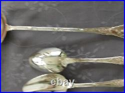Boulenger Thistles Art Nouveau Cutlery Set 24 Pieces Silver Metal