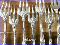 Boulenger Thistles Art Nouveau Cutlery Set 37 Pieces Silver Metal