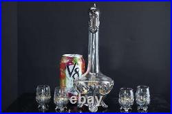 C1910 Art Nouveau 800 Silver Mounted cordial set