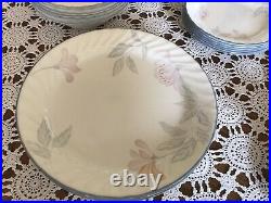 CORELLE BY CORNING- PINK TRIO- BREAKFAST/DINNER SET FOR 6 44 Pieces