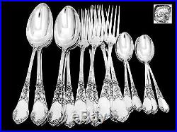 Coignet French Sterling Silver Dinner Flatware Set 18 pc Art Nouveau