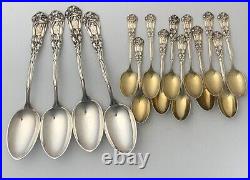 DURGIN IRIS Art Nouveau Sterling Silver FLATWARE SET 126 Pieces