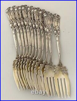 DURGIN IRIS Art Nouveau Sterling Silver FLATWARE SET 126 Pieces