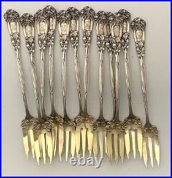 DURGIN IRIS Art Nouveau Sterling Silver FLATWARE SET 126 Pieces