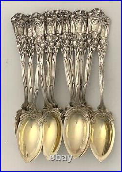 DURGIN IRIS Art Nouveau Sterling Silver FLATWARE SET 126 Pieces