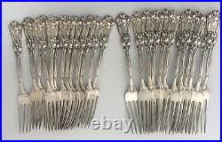 DURGIN IRIS Art Nouveau Sterling Silver FLATWARE SET 126 Pieces