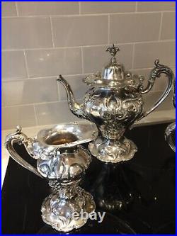 Derby Silver Co Quadruple Silver Plate 5 Piece Tea Coffee Set