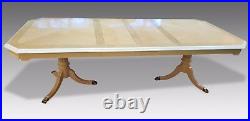 Designer Art Deco style Maple & Burr Ash dining table set Pro French Polished