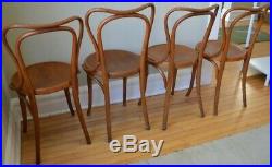 Dining Chairs Bentwood J & J Kohn Bistro, Austria Early 1900s, Set of 4 from 16