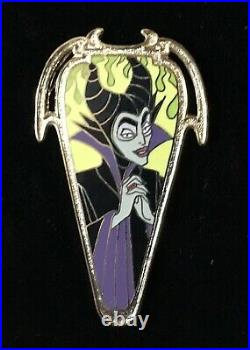 Disney Auctions Art Nouveau Villains Maleficent Evil Queen Ursula LE1000 Pin Set