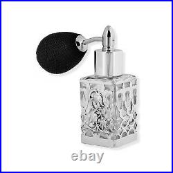 Dressing Table Perfume Atomizer and Funnel Set Art Nouveau Style 925 Sterling