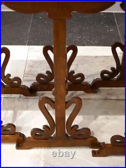 Emile Galle 4 FT Set Side Tables France Art Nouveau Nesting Tables Um 1905