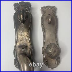 Emtek Art Nouveau Tubular Entry Set Door Handles