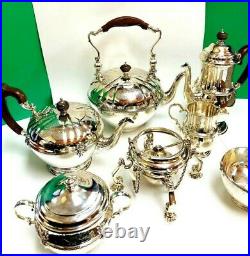 England Sterling Silver 7 PIECE Tea Coffee set 4530 grams