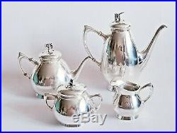 Fine 19C Sterling Silver Tiffany & Co Coffee Tea Service Set Art Nouveau