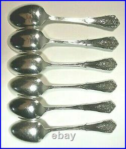 Five (5) Piece Set Wallace Rose Point Sterling Silver Flatware Service for 6