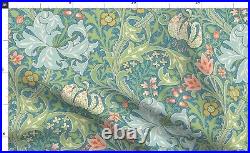 Floral Art Nouveau Damask Blossoms 100% Cotton Sateen Sheet Set by Spoonflower