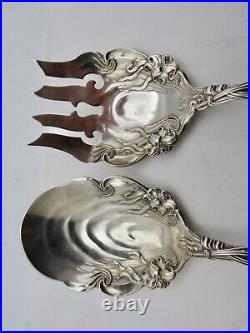 Frontenac Lily by International Art Nouveau Sterling Silver Salad Set