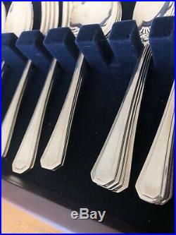 GRECIAN Pattern 8 Place Silver Plate Cutlery Set, John Turton Sheffield EPNS A1