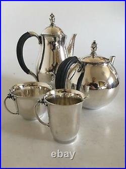 Georg Jensen Sterling Silver Coffee and Tea Set No. 456
