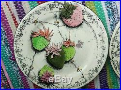 Gien France Fraises en Folie (Strawberry) 8.5 Side Salad Plate Set of 4
