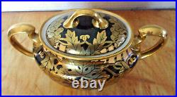 Gorgeous 1920s Black & Gold Noritake Teapot Set